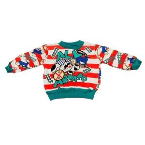 Vintage NWT Cuties By Judy All Aboard Trains Dog Sweatshirt Boys 3-6 Months Flaw